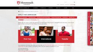 
                            2. Apply for Admission | Monmouth College