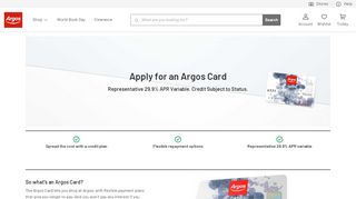 
                            2. Apply for an Argos Card
