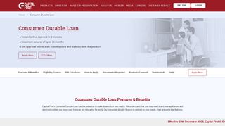 
                            4. Apply for an Instant Consumer Durable Loan | Capital First