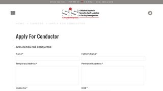 
                            7. Apply For Conductor - SIS India