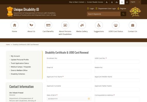 
                            13. Apply for Disability Certificate & UDID Card ... - Unique Disability ID