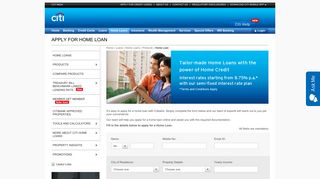 
                            6. Apply for Home Loan - Submit your Application Online - Citi India