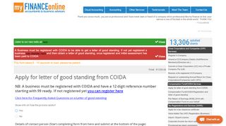 
                            13. Apply for letter of good standing from COIDA - Online financial service