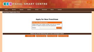 
                            3. Apply for New Franchisee - Pahal Smart Centre