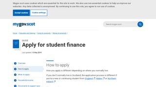 
                            7. Apply for student finance - mygov.scot