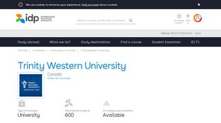 
                            7. Apply for Trinity Western University Canada | IDP India - IDP USA