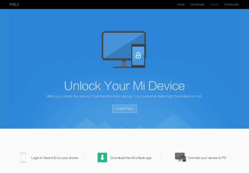 
                            2. Apply for unlocking Mi devices - MIUI