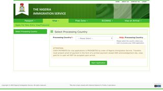 
                            3. Apply for visa - The Nigeria Immigration Service