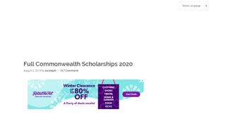
                            10. Apply Full Commonwealth Scholarships 2019-2020 - World Scholarship ...