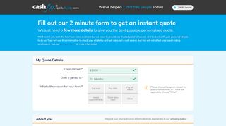 
                            2. Apply - Instant Decision on £100 to £5000 Loans | Cashflex ...