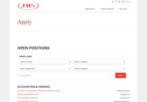 
                            11. Apply - JBS USA Careers