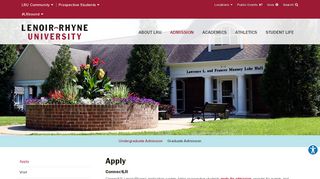 
                            8. Apply - Lenoir-Rhyne University