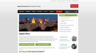 
                            13. Apply Now | Apply Online » Metropolitan College | Boston University