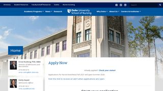 
                            10. Apply Now | Duke University School of Nursing