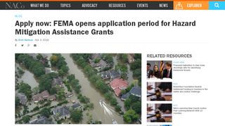 
                            9. Apply now: FEMA opens application period for Hazard Mitigation ...