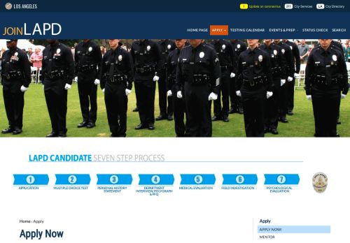 
                            4. Apply Now | Join LAPD