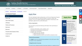 
                            9. Apply Now | Loan Repayment - Indian Health Service