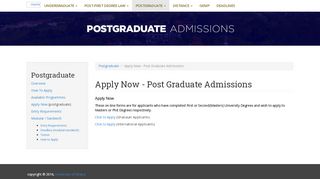 
                            1. Apply Now - Post Graduate Admissions | UNIVERSITY OF GHANA