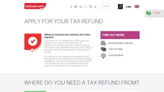 
                            7. Apply Now - Taxback.com
