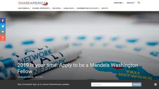 
                            10. Apply now to be a 2019 Mandela Washington Fellow | ShareAmerica