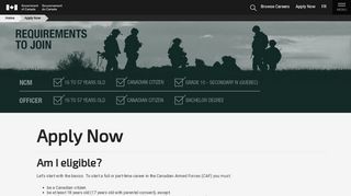 
                            10. Apply now to the Canadian Armed Forces - Canada.ca