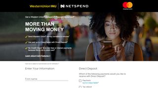 
                            7. Apply Now - Western Union NetSpend Prepaid MasterCard