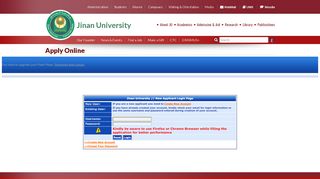
                            6. Apply Online | Jinan University