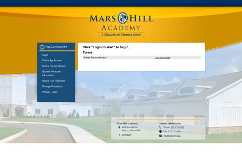 
                            3. Apply Online - Mars Hill Academy