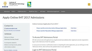 
                            4. Apply Online PGDM FT - IMT Ghaziabad