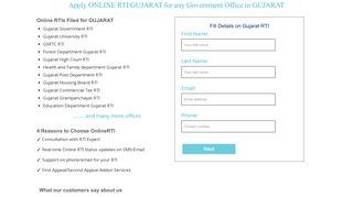
                            2. Apply ONLINE RTI GUJARAT for any Government Office/department in ...