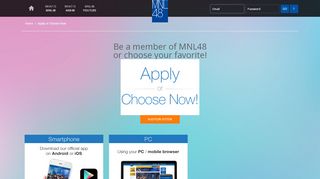 
                            2. Apply or Choose Now - MNL48