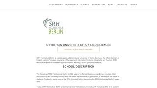 
                            12. Apply | SRH University Berlin | Bachelor's Degree | Indian Students