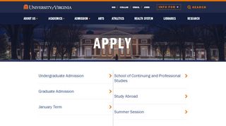 
                            5. Apply | The University of Virginia