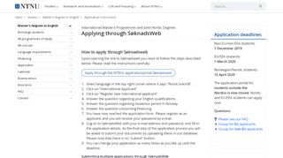
                            5. apply through Søknadsweb - NTNU