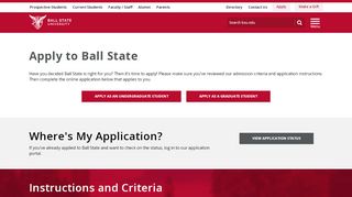 
                            4. Apply to Ball State University