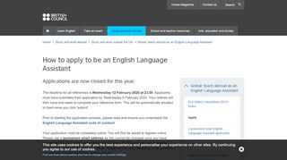 
                            1. Apply to be an English Language Assistant | British Council
