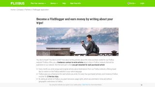 
                            12. Apply to become a FlixBlogger | FlixBus