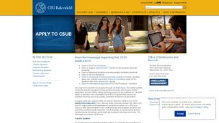 
                            12. Apply to CSUB | California State University, Bakersfield