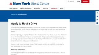 
                            12. Apply to Host a Drive | New York Blood Center