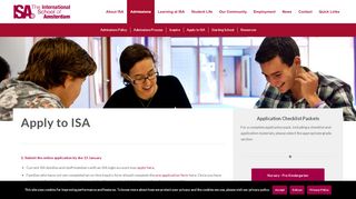 
                            11. Apply to ISA – International School of Amsterdam