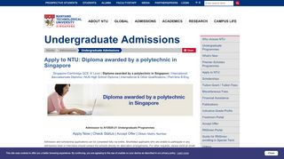 
                            9. Apply to NTU: Diploma awarded by a polytechnic in ... - Admissions