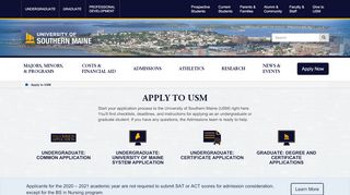 
                            9. Apply to USM | University of Southern Maine