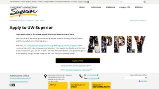 
                            9. Apply to UW-Superior - Apply Online - Admissions - UW-Superior