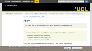 
                            2. Apply | UCL Graduate degrees - UCL - London's Global University