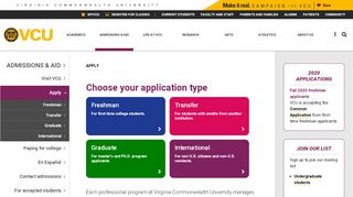 
                            13. Apply - Virginia Commonwealth University-Apply