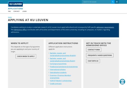 
                            1. Applying at KU Leuven – Applications