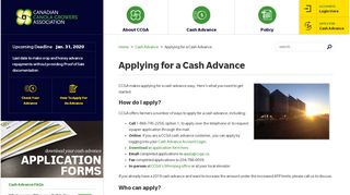 
                            10. Applying for a Cash Advance | Canadian Canola Growers Association