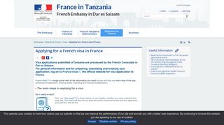 
                            12. Applying for a French visa in France - La France en Tanzanie
