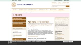
                            13. Applying for a position | Lund University