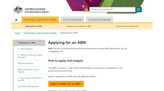 
                            2. Applying for an ABN | Australian Business Register